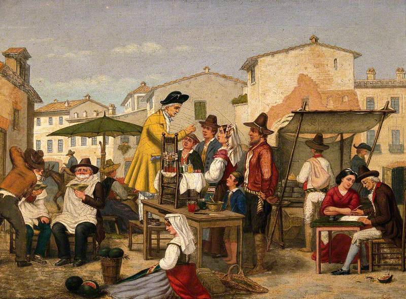 Street Traders in a Market Square