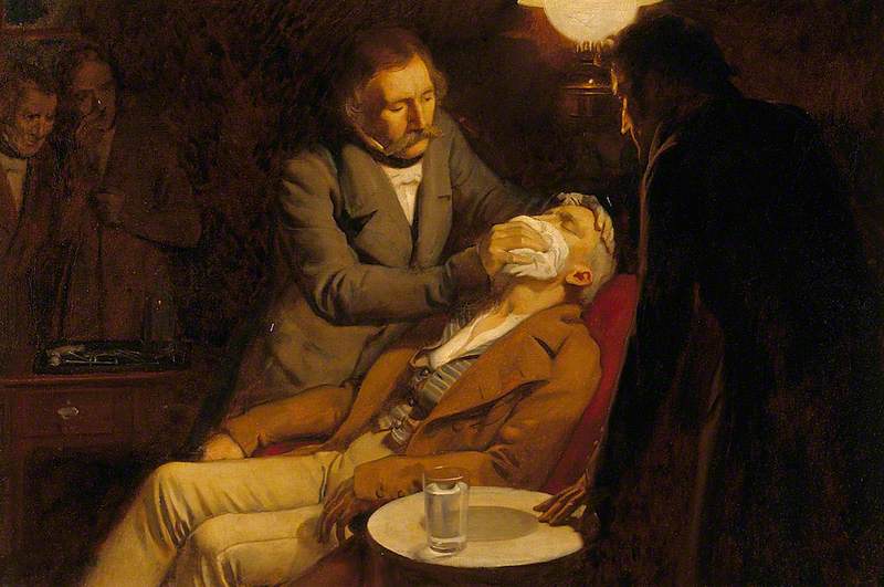 The First Use of Ether in Dental Surgery, 1846