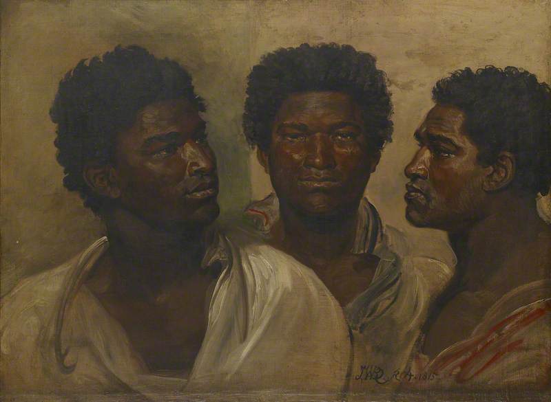 Three Views of the Head of a Native (probably a Sakalava), Madagascar