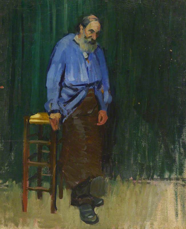 Old Man in a Blue Smock