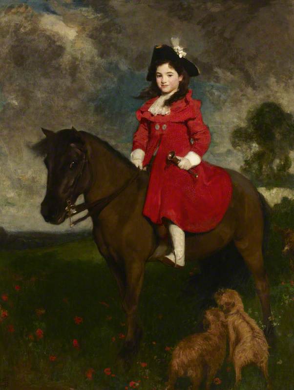 The Field, the Artist's Daughter on a Pony