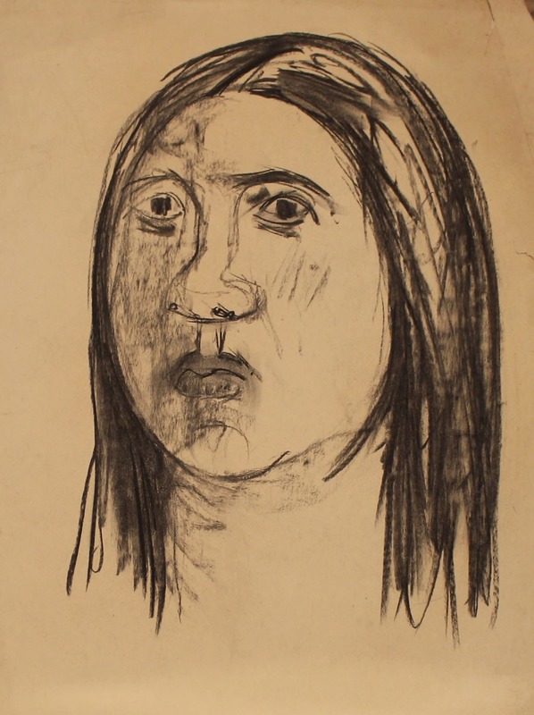 Untitled Drawing (Woman with Long Hair)