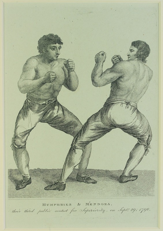 Humphries & Mendoza. their third public contest for Superiority, on Septr 29: 1790