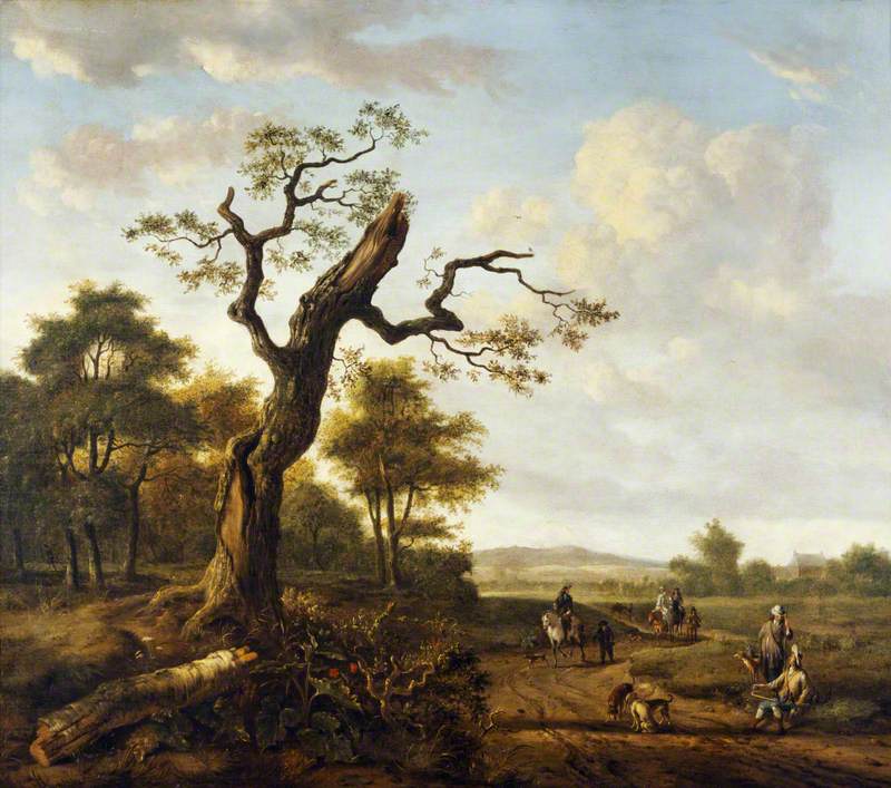 A Landscape with a Hawking Party
