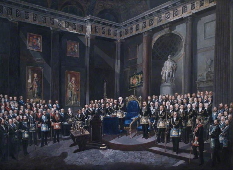 The Reception of HRH The Prince of Wales as Past Grand Master, 1 December 1869