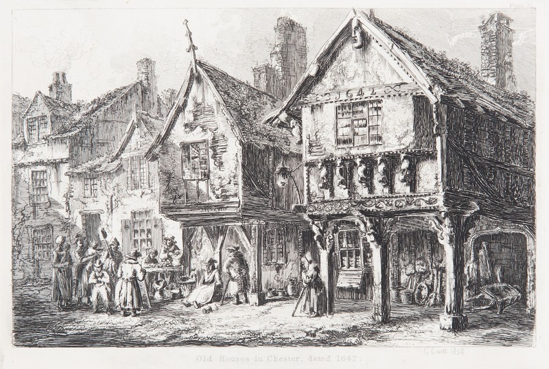 Old Houses in Chester, Dated 1642