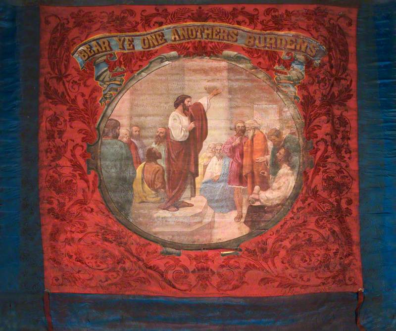 Banner from Oddfellows, Loyal Jackson Lodge, Higham