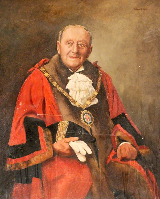 Councillor J. W. Flather, JP, Charter Mayor of the Borough of Ellesmere Port (1955–1956)
