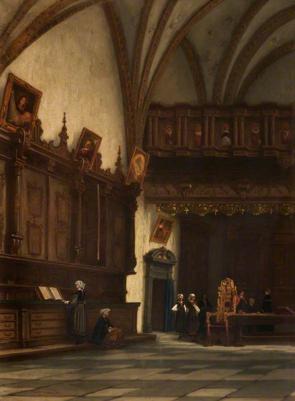 Interior of a Sacristy in Belgium