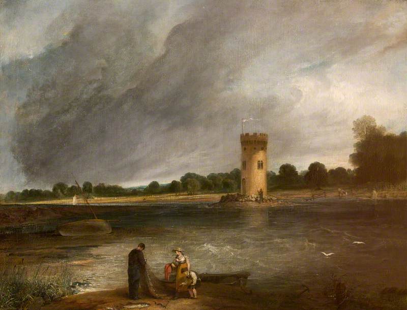 Tabley Lake and Tower, the Seat of Sir John Leicester, Bt