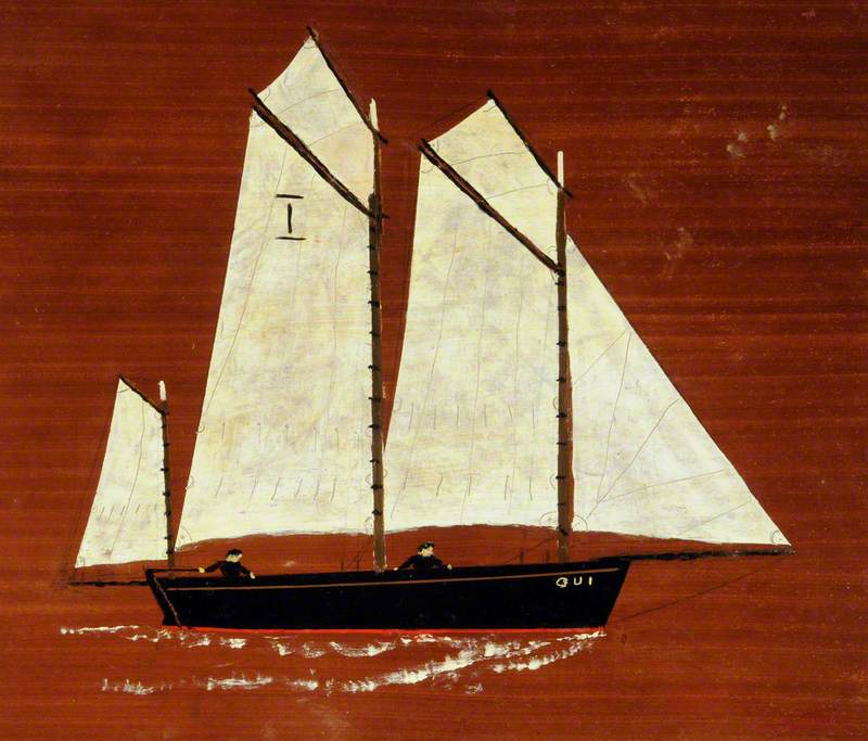 Fishing Schooner 'Oui' with Three Masts