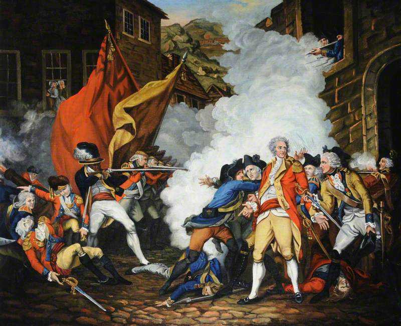 Battle of Jersey, the Death of Major Peirson