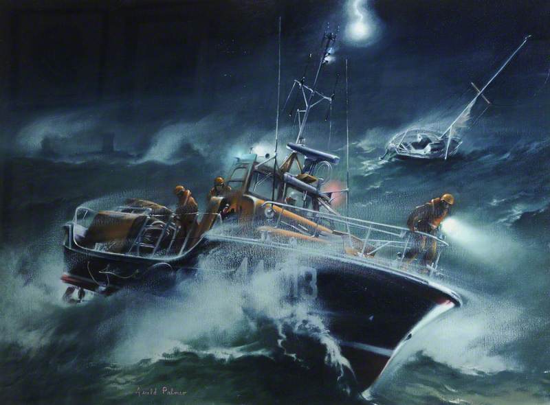 The 'Cythara' Rescue by the 'Thomas James King' off Icho Tower, Jersey, 3 September 1983