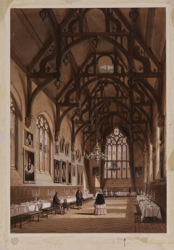 Interior of Hall at Wadham College, Oxford