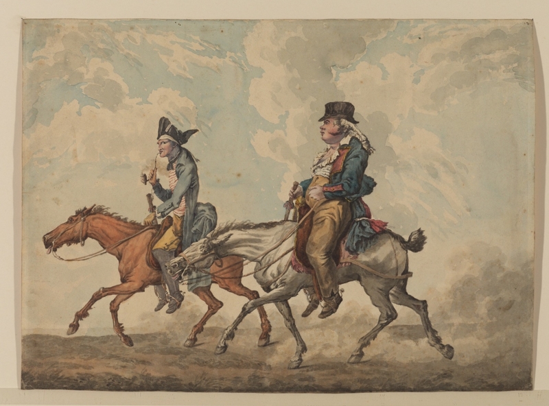 Moutonnet and Boulot on Horseback (Scene from 'La Route de Poissy')