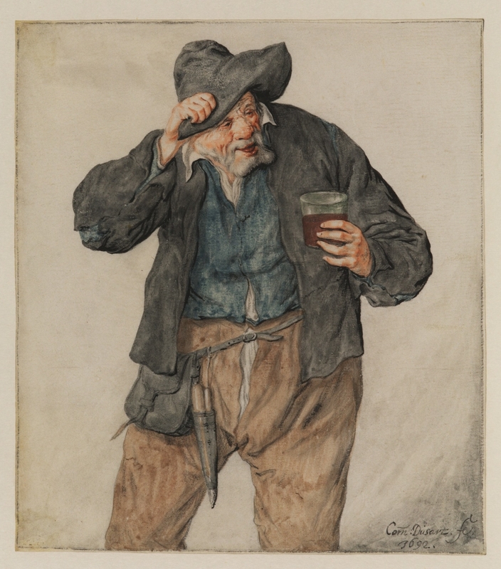 Old Man with a Glass of Wine