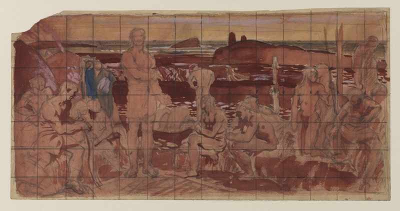 Composition Study for 'The Coast of Britain'