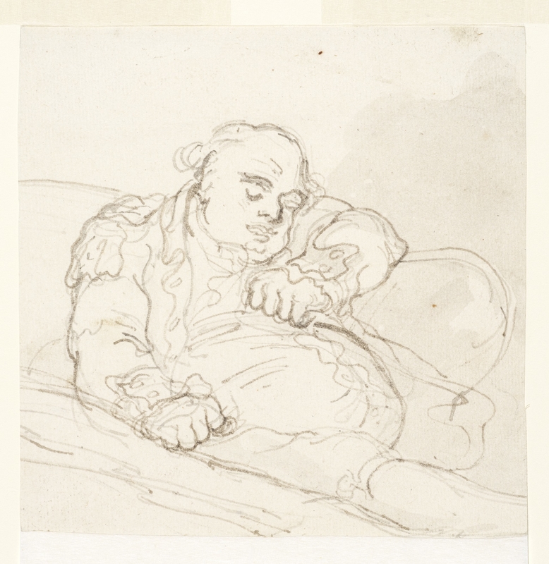Man Asleep in an Armchair