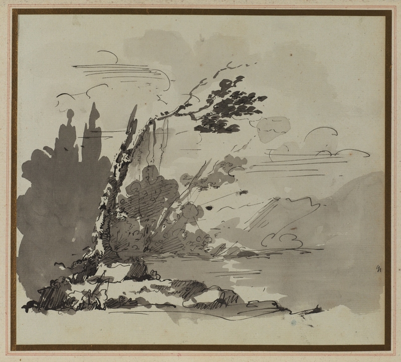 Landscape with a Leaning Tree