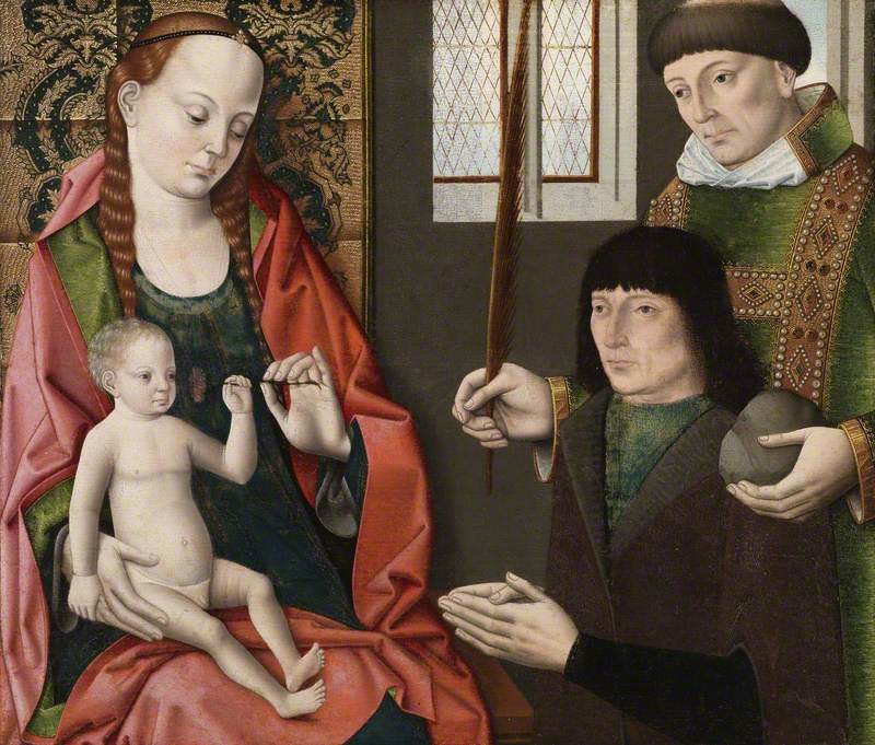 Virgin and Child with Saint Stephen and a Donor