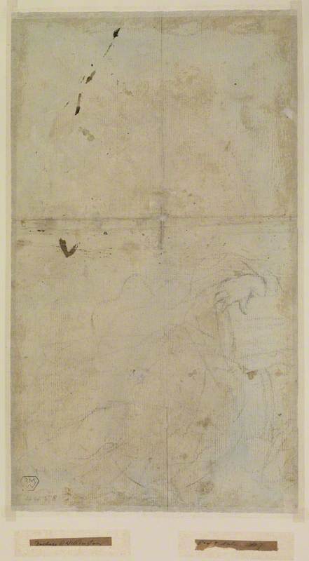 Sketch of a Figure Holding a Book