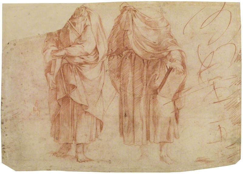 Two Standing Male Figures