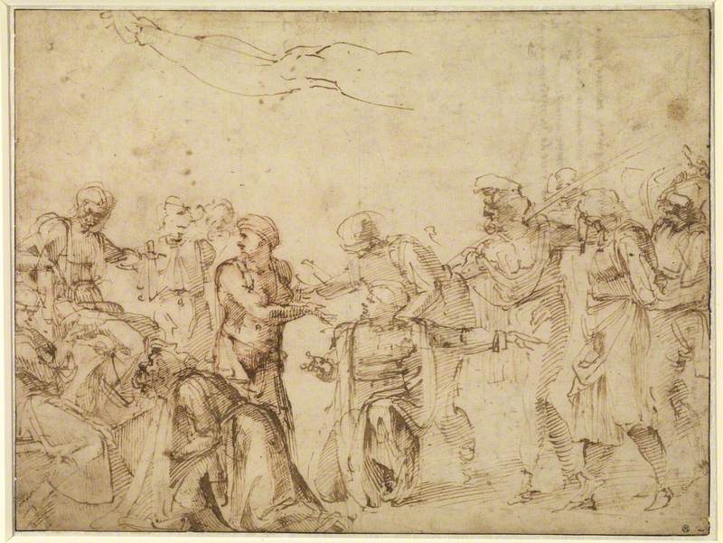 Christ before Pilate (or Saint Lawrence before the Emperor)