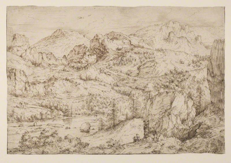 Landscape with an Artist Sketching