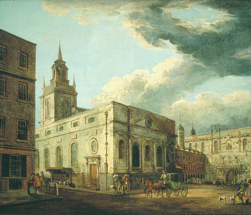 St Lawrence Jewry and the Guildhall, London