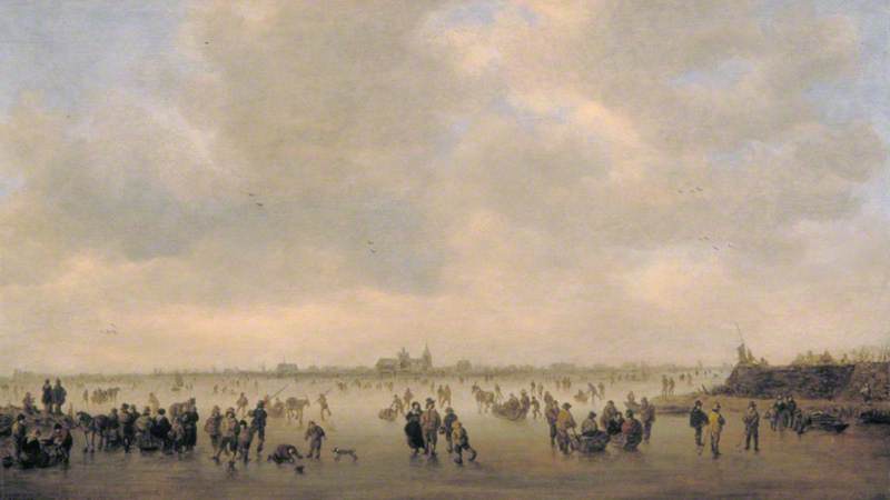 Winter Landscape with Skaters before 's-Hertogenbosch, The Netherlands