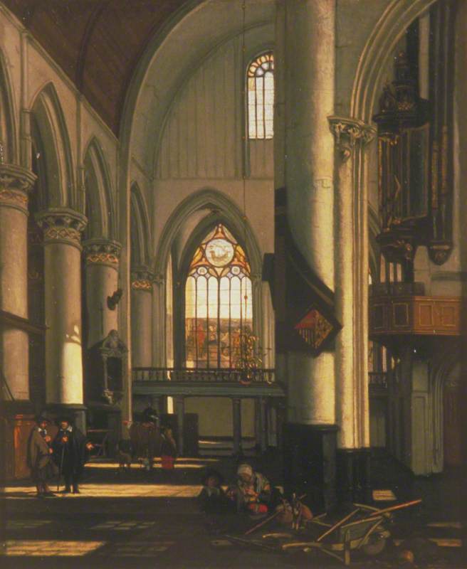Interior of an Imaginary Protestant Gothic Church