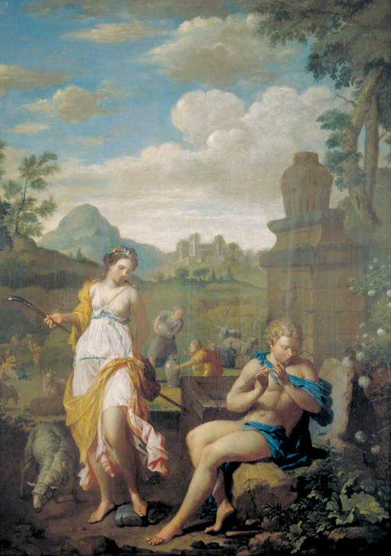 Pastoral Scene (Shepherd Piping and Nymph Dancing)