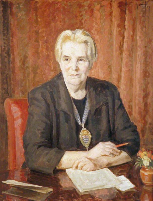 Mrs Helen Caroline Bentwich, née Franklin (1892–1972), Chairman of London County Council