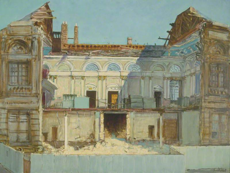 Kensington Town Hall Demolished, London