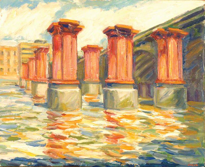 Blackfriars Bridge, London, Red Pillars