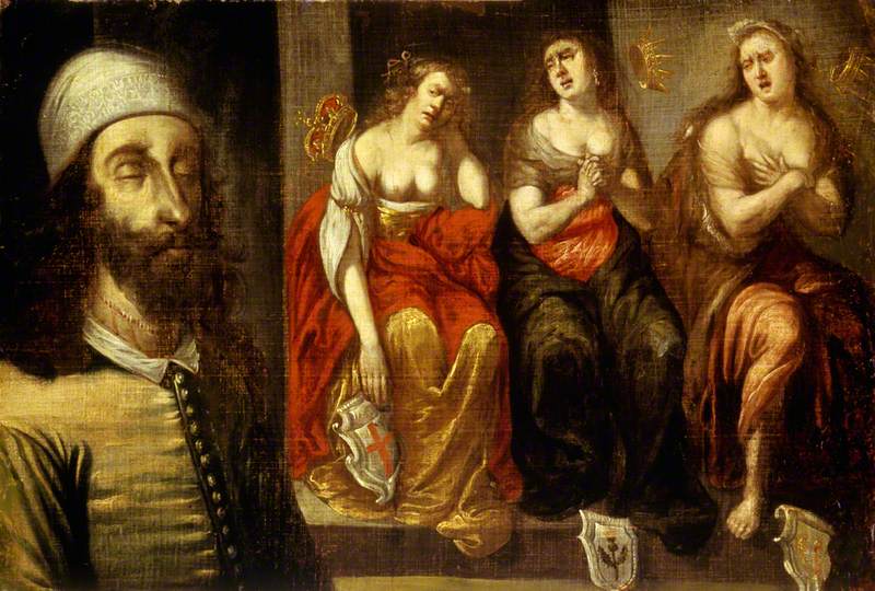 Charles I (1600–1649), after His Execution with His Head Stitched on