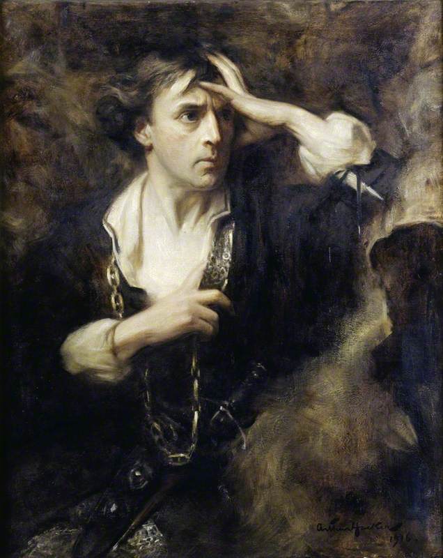 Sir John Martin-Harvey (1863–1944), as 'Hamlet'