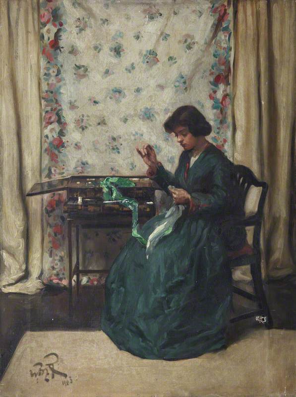 Woman Sewing