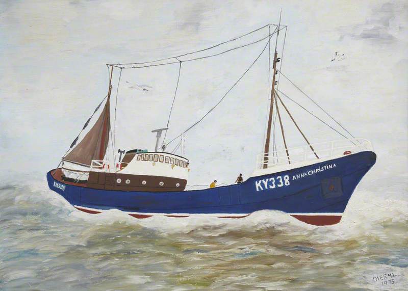 'Anna Christina' (KY338), at Sea