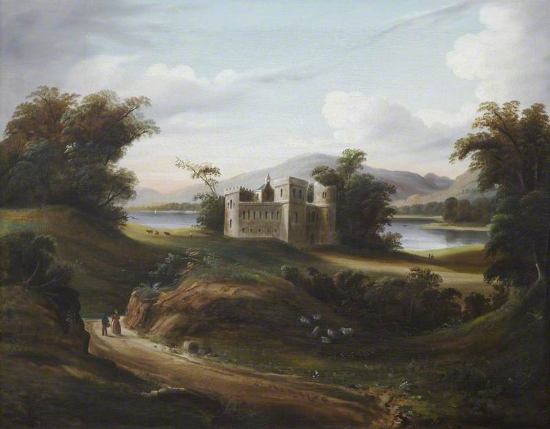 Castle Landscape with a River*