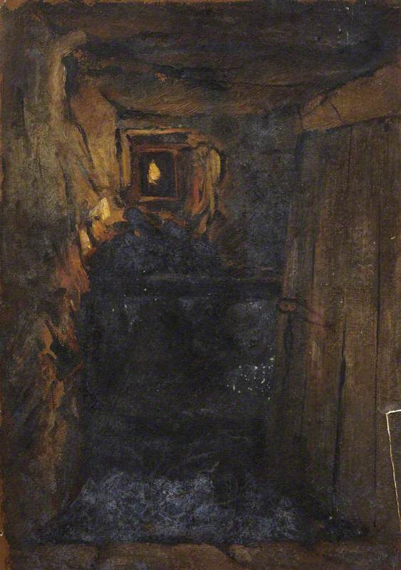 Interior with a Lamp