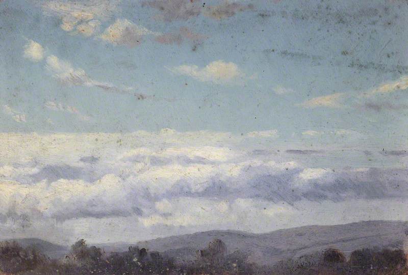 Forest Landscape with Clouds