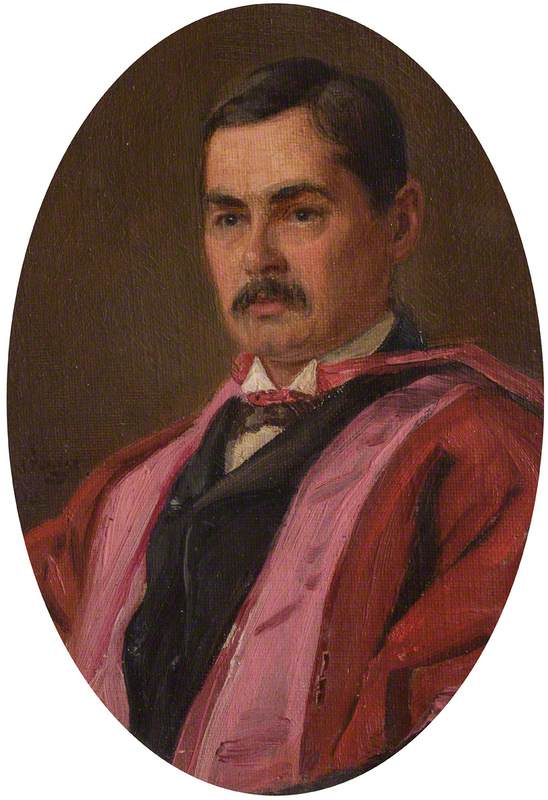 Portrait of a Gentleman with a Moustache, in Scarlet Robes