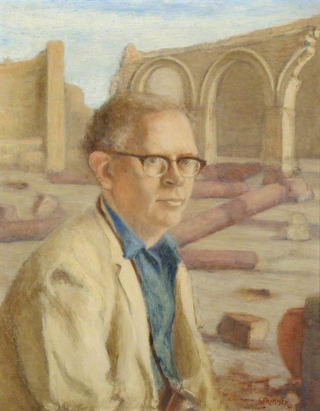 Reverend Professor Jack Martin Plumley (d.1999), Chair of Egyptology (1955–1977), at Qasr Ibrim