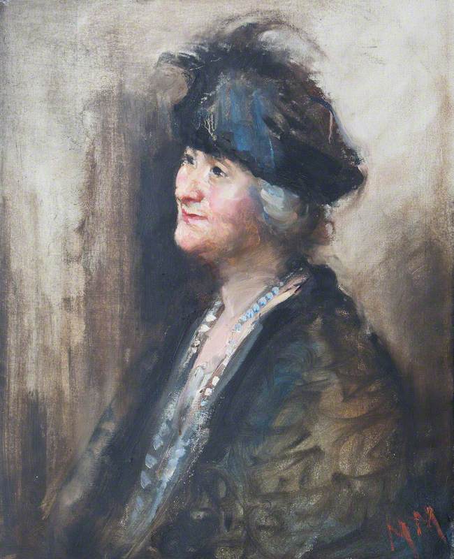Woman in a Black Hat (Mrs Parlor of Meldreth) ('The Homestead Meldreth')