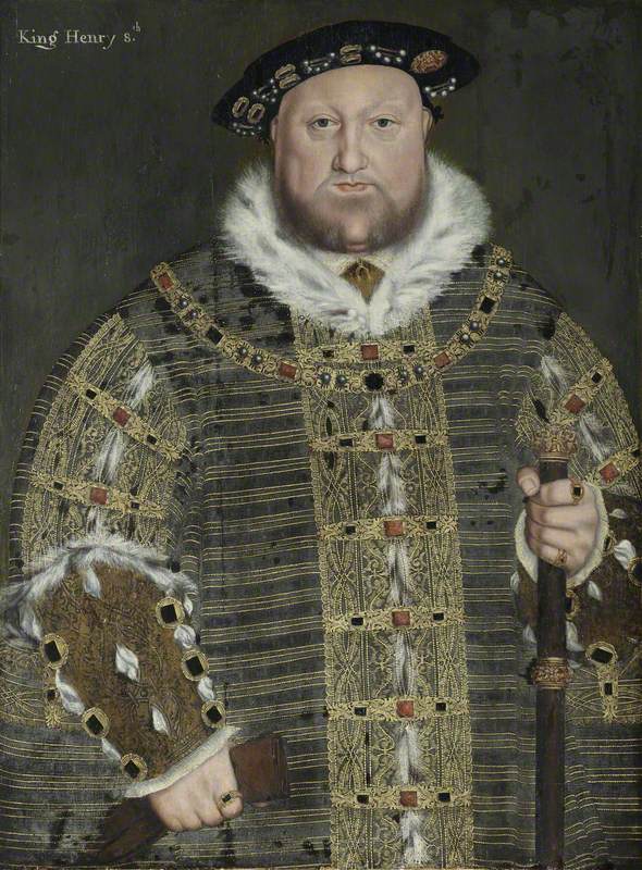 Henry VIII (1491–1547), Founder of the Regius Professorships of Divinity, Law, Physic, Hebrew and Greek (1540), and Trinity College (1546)
