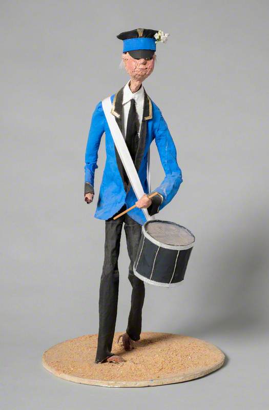 Helston Town Band Drummer Caricature