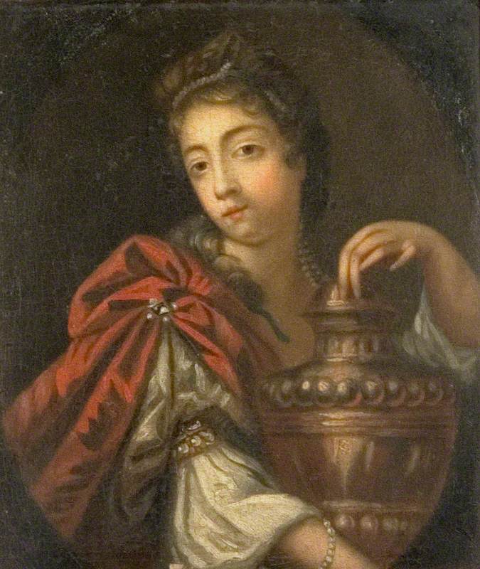 Lady Holding a Large Urn