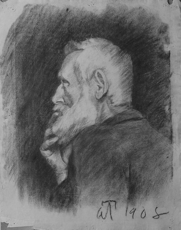 Portrait of an Elderly Man Looking to the Left