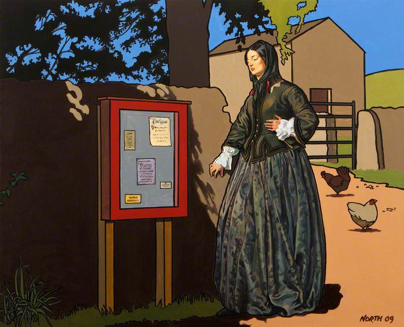 A Pre-Raphaelite Woman in Edale on Seeing the Notice of Her Lover's Intended Marriage to Another